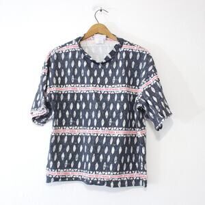 Vintage Brittania Crop Top T Shirt Medium